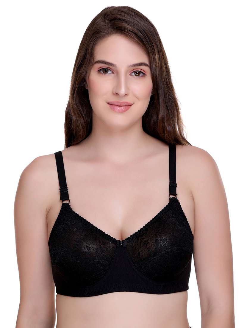 women pack of 2 self-designed regular bra - 21141505 -  Standard Image - 5