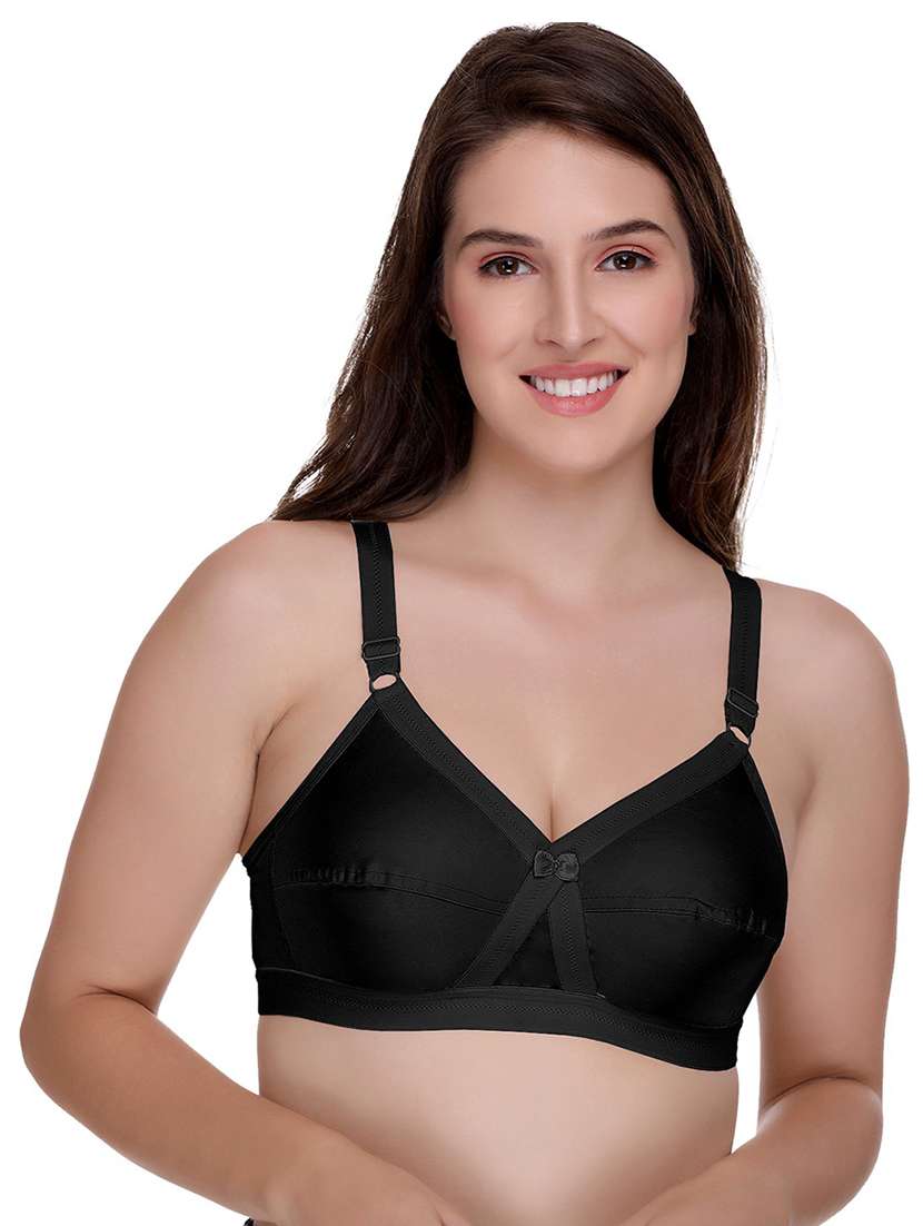 Women Pack Of 2 Solid Bra - 21142220 -  Standard Image - 3