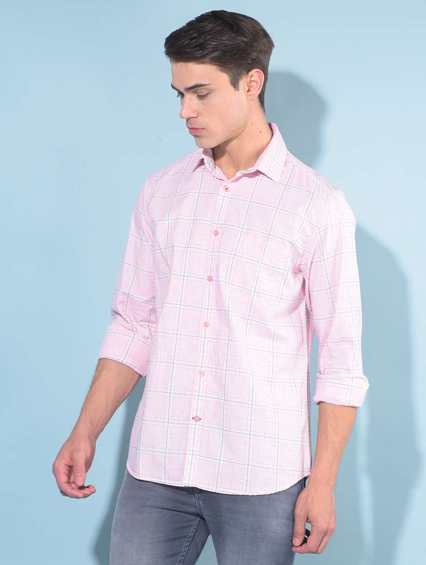 men collared long sleeve casual shirt