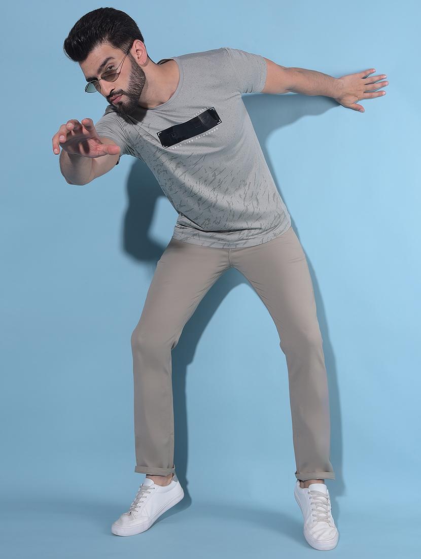 grey all over print t-shirt - 21142741 - Standard Image - 3