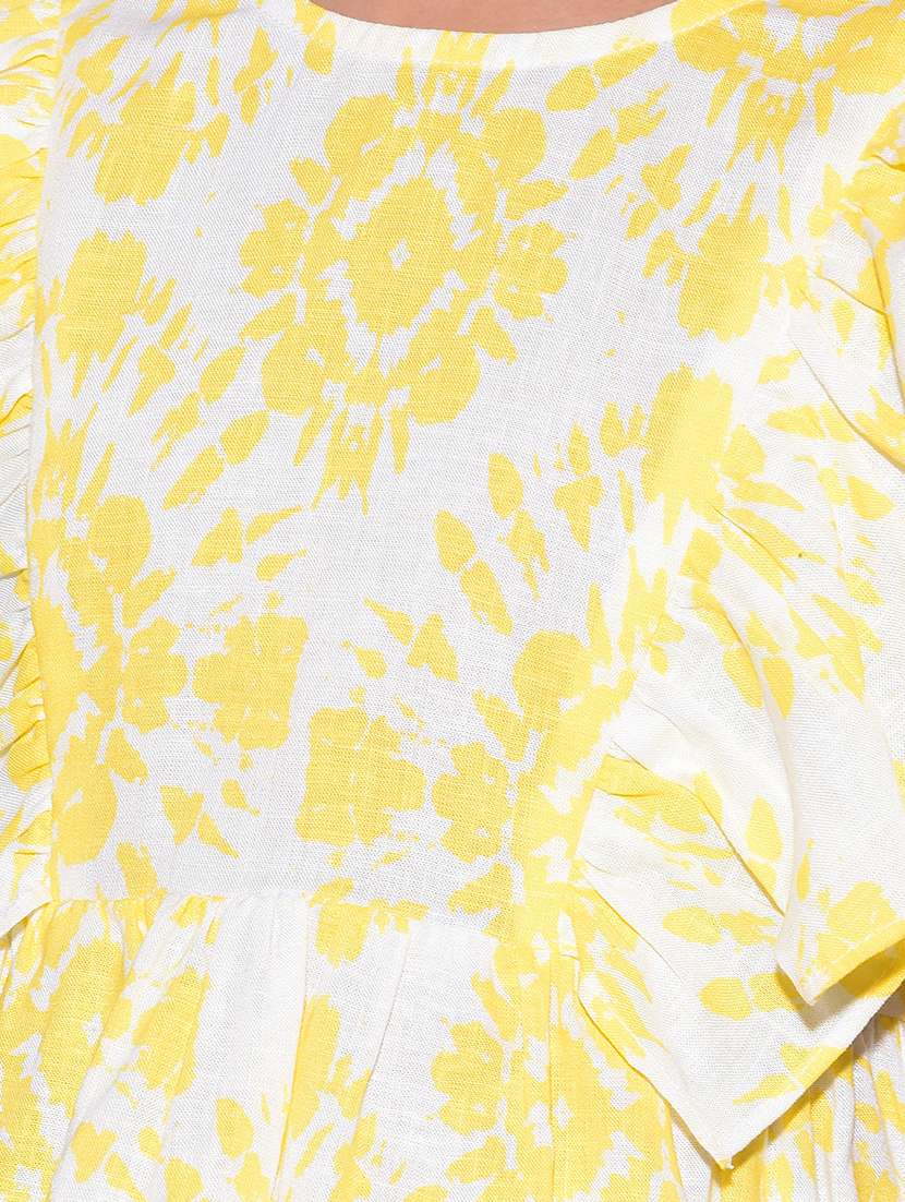 white floral printed top  - 21142809 -  Standard Image - 5