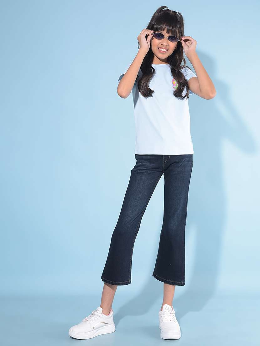 light blue placement printed tee - 21142812 -  Standard Image - 3