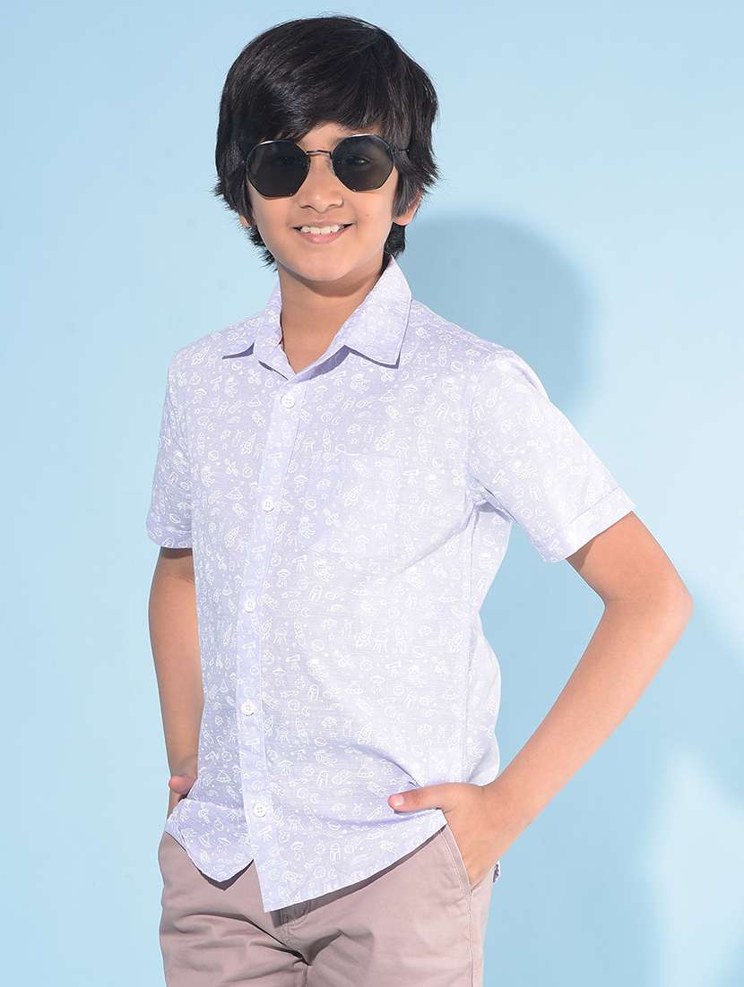 lavender cotton shirt