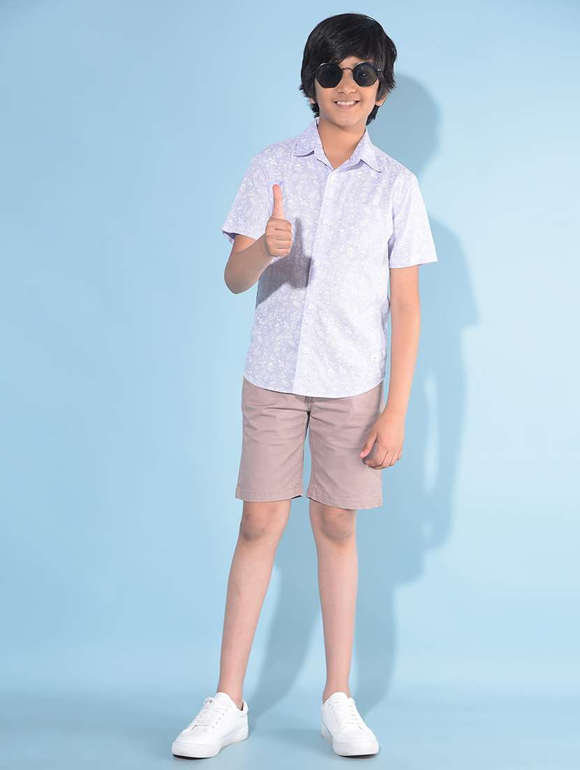 lavender cotton shirt - 21142836 -  Standard Image - 3