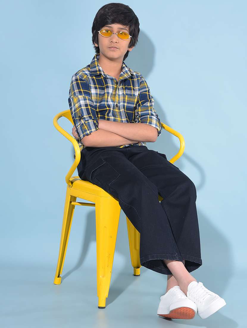 boys checkered cotton shirt - 21142846 -  Standard Image - 3