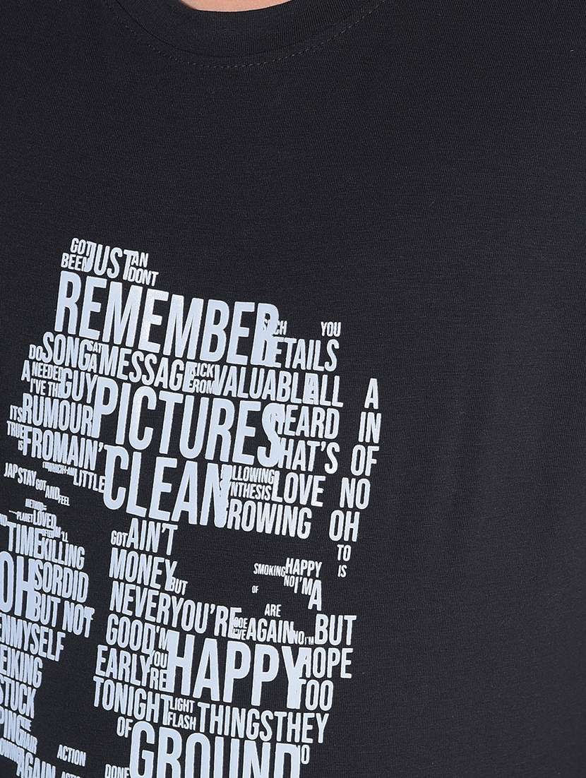 black cotton tshirt - 21142870 -  Standard Image - 3