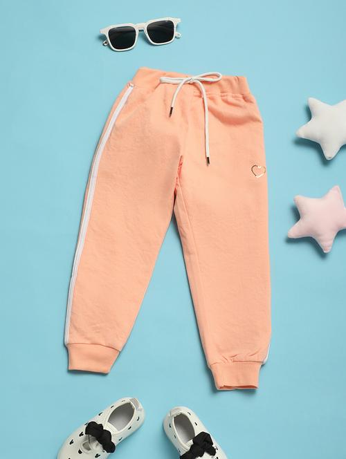 girls side tape cotton jogger - 21143116 -  Standard Image - 0