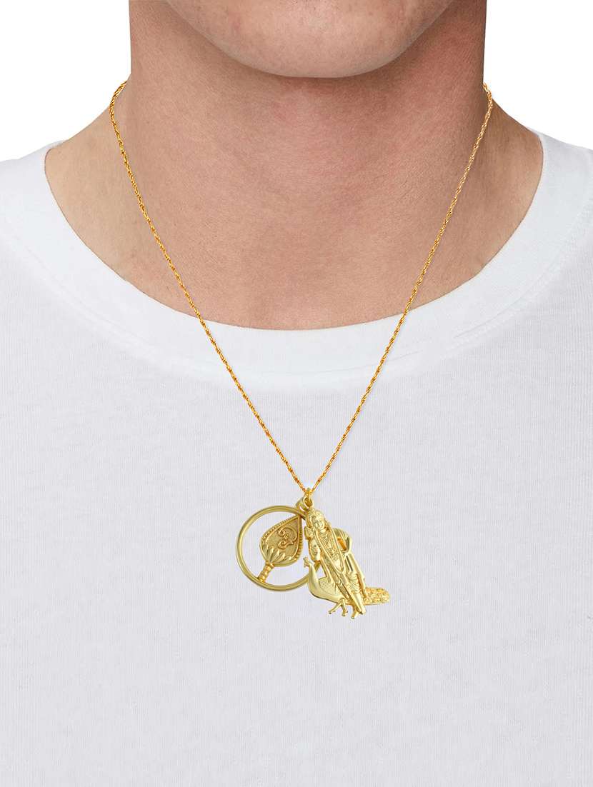 gold metal pendant - 21143549 -  Standard Image - 3