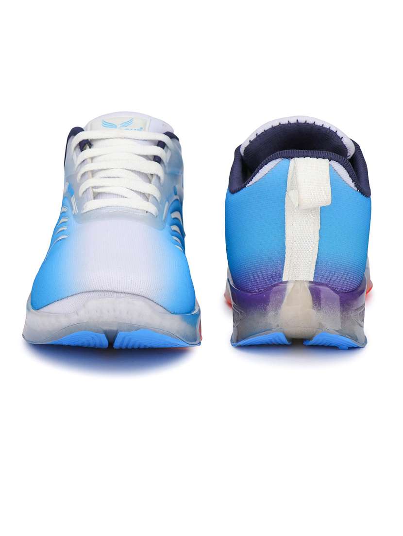 blue lace up sports shoes - 21143553 -  Standard Image - 3