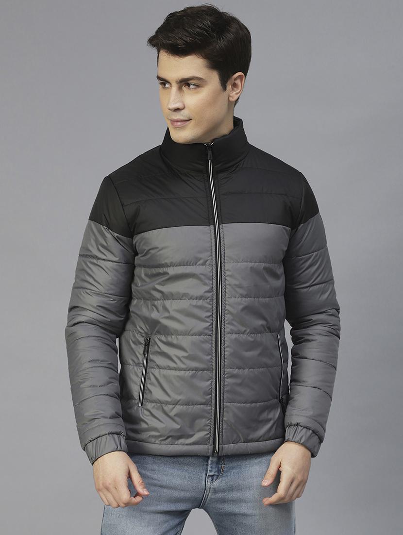 men color block quilted jacket - 21143609 - Zoom Image - 0