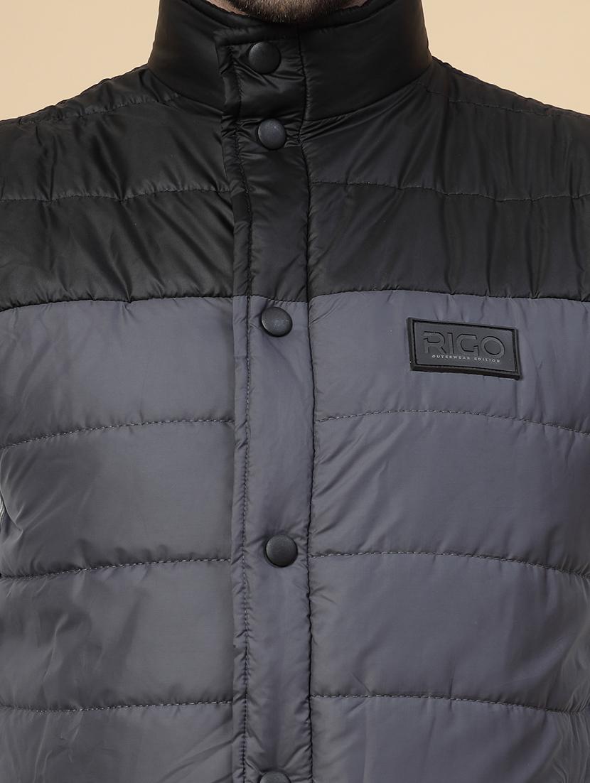 men color block quilted jacket - 21143618 - Standard Image - 8