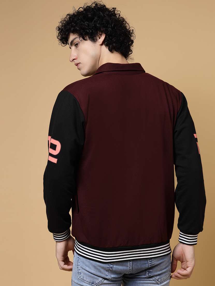 men color block varsity jacket - 21143621 - Standard Image - 3