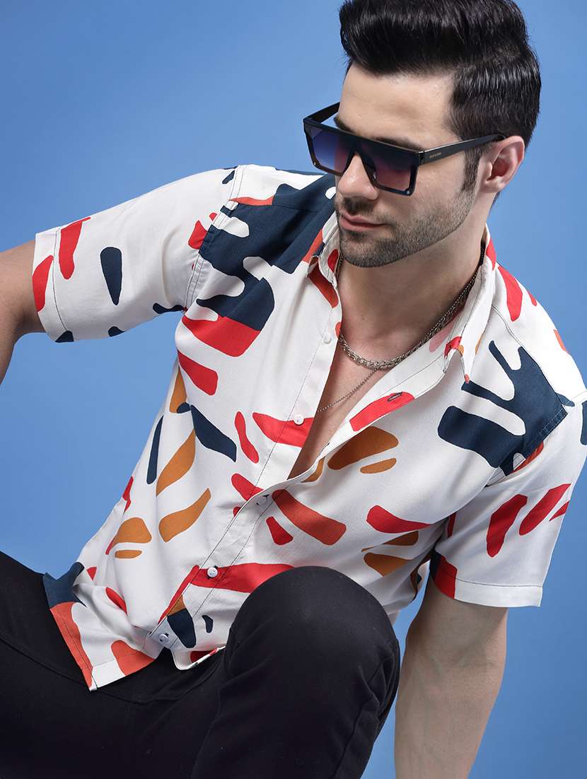 men printed casual shirt - 21143633 -  Standard Image - 5