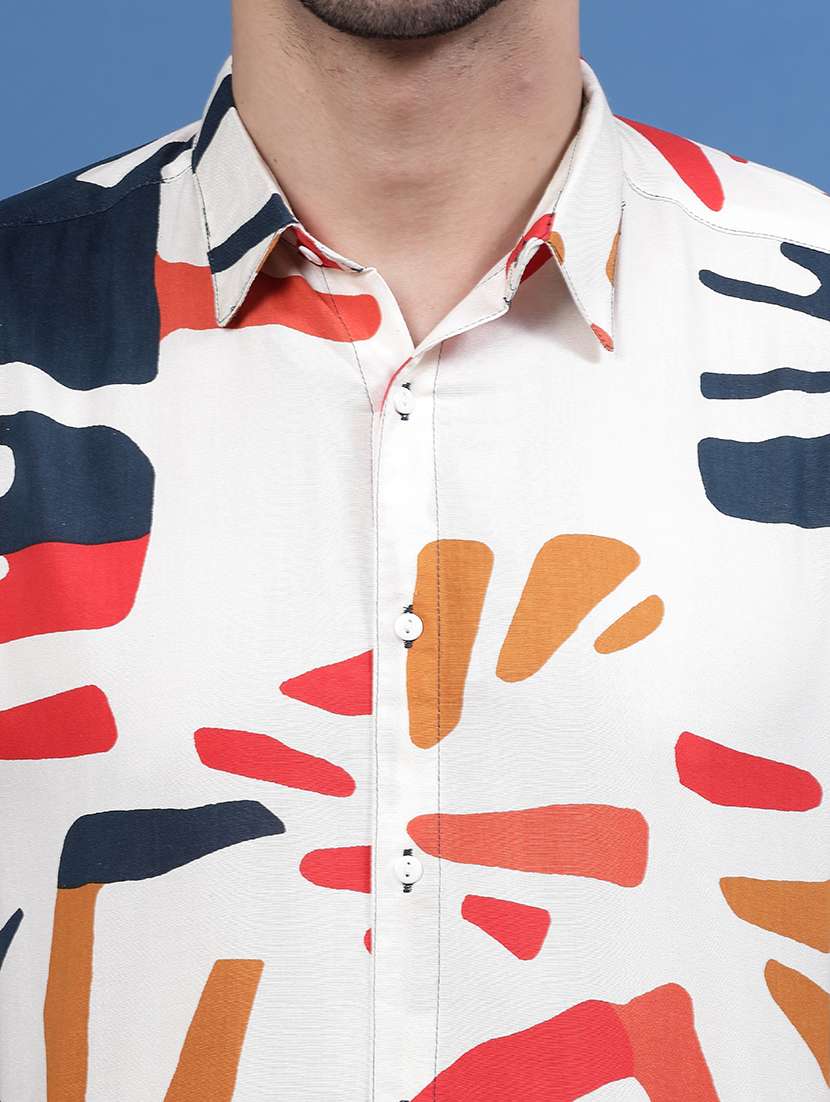 men printed casual shirt - 21143633 -  Standard Image - 8