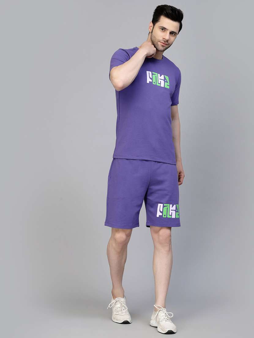 men placement print co-ord set - 21143653 - Zoom Image - 0