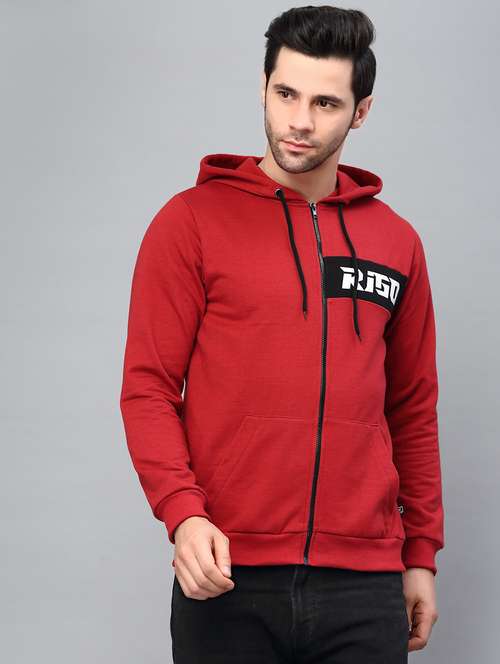 men plain long sleeve hooded sweatshirt - 21143685 -  Standard Image - 0