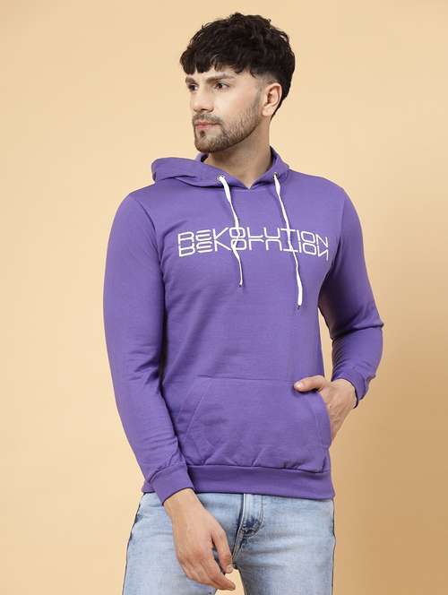 men printed hood neck sweatshirt - 21143693 - Standard Image - 0
