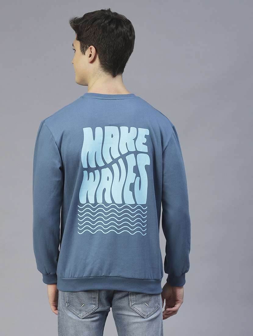 men long sleeves front & back print sweatshirt - 21143717 - Standard Image - 3