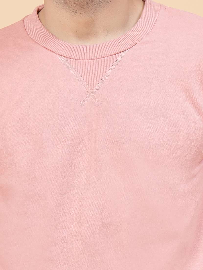 peach fleece back print sweatshirt - 21143721 - Standard Image - 5