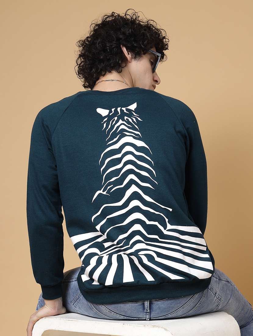 men long sleeves front & back print sweatshirt - 21143722 - Standard Image - 5