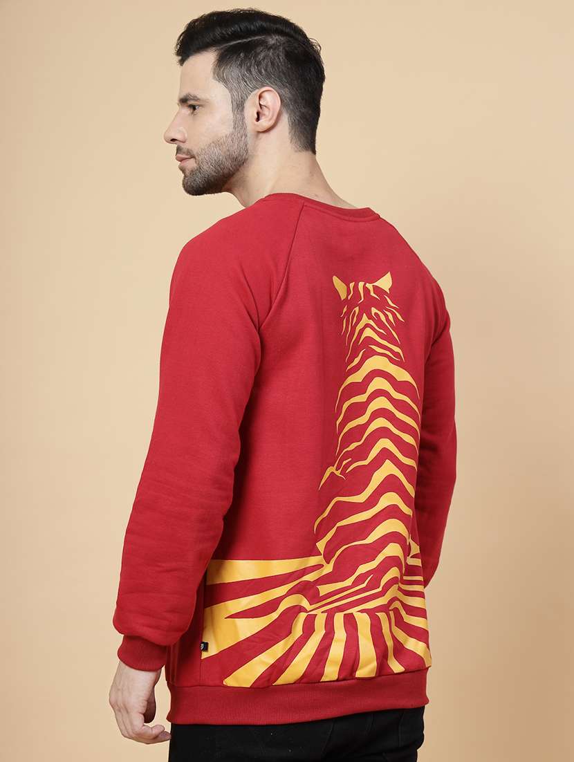 men long sleeves front & back print sweatshirt - 21143723 - Standard Image - 3