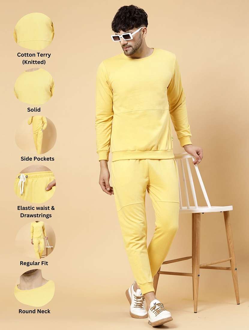 men regular fit full length track suit - 21143739 -  Standard Image - 5