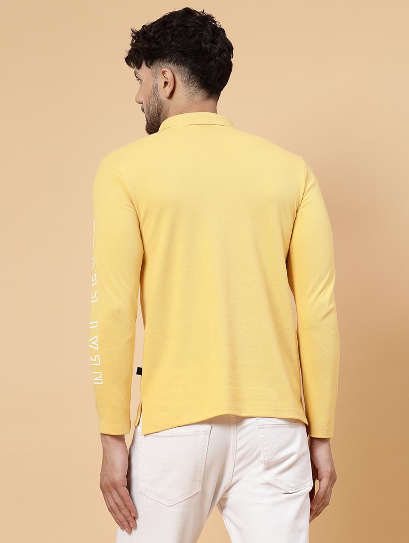 yellow cotton plain tshirt - 21143770 - Standard Image - 3