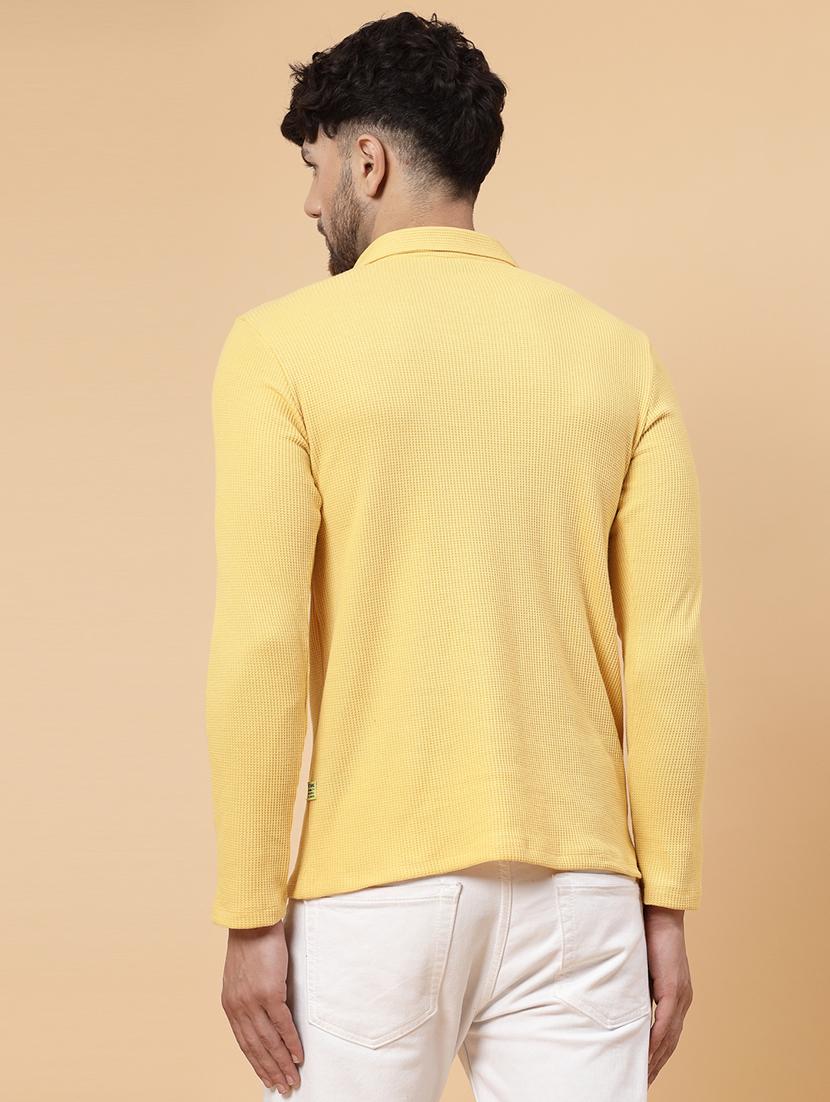 yellow cotton plain tshirt - 21143775 - Standard Image - 3