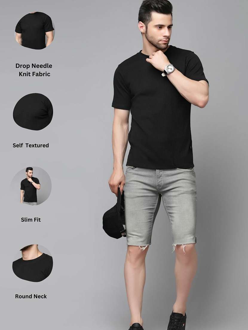 men solid short sleeves plain t-shirt - 21143791 - Standard Image - 5