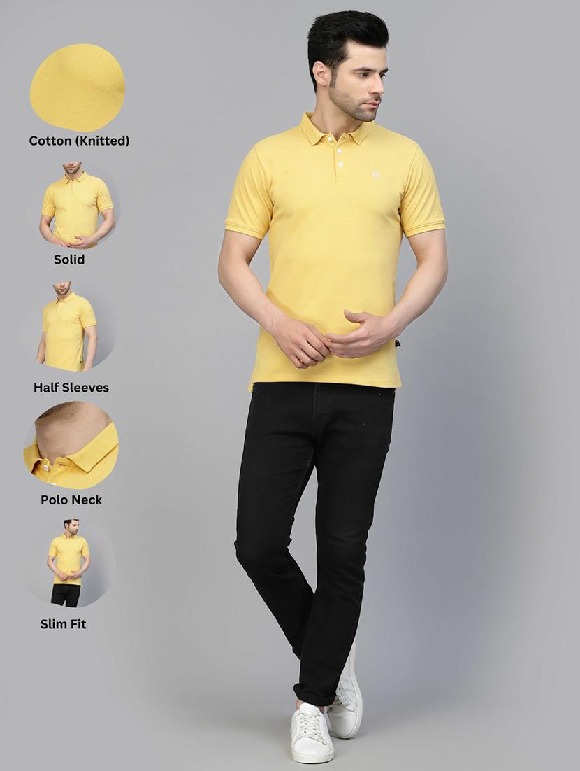 yellow cotton plain tshirt - 21143795 - Standard Image - 5