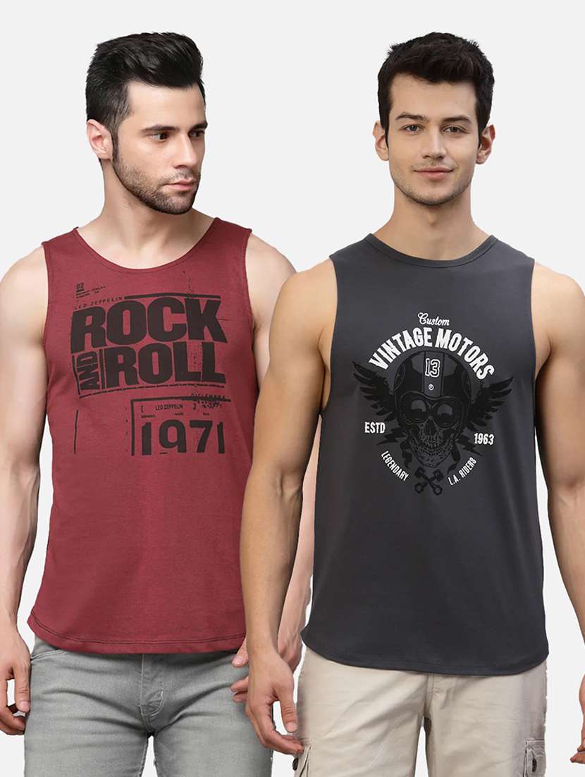 pack of 2 printed vest