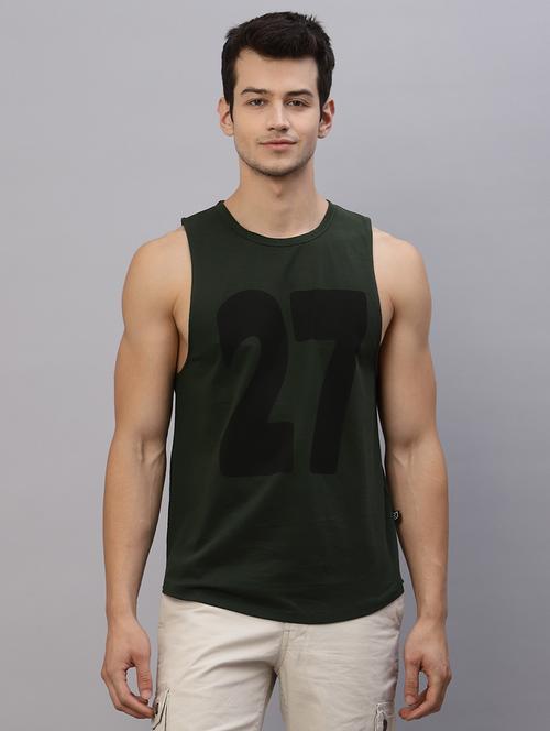 men printed sleeveless vest - 21143890 -  Standard Image - 0