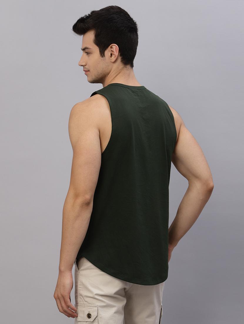 men printed sleeveless vest - 21143890 - Standard Image - 3