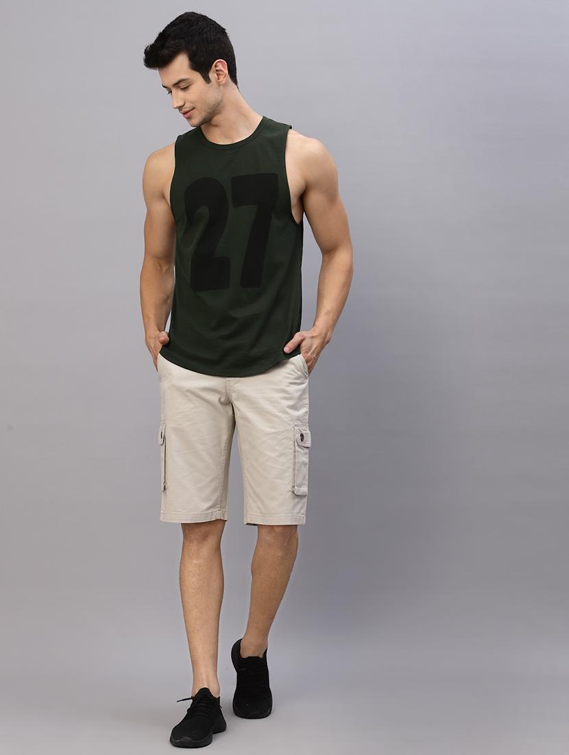 men printed sleeveless vest - 21143890 - Standard Image - 5