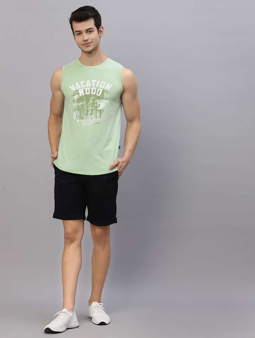 men printed sleeveless vest - 21143891 -  Standard Image - 5