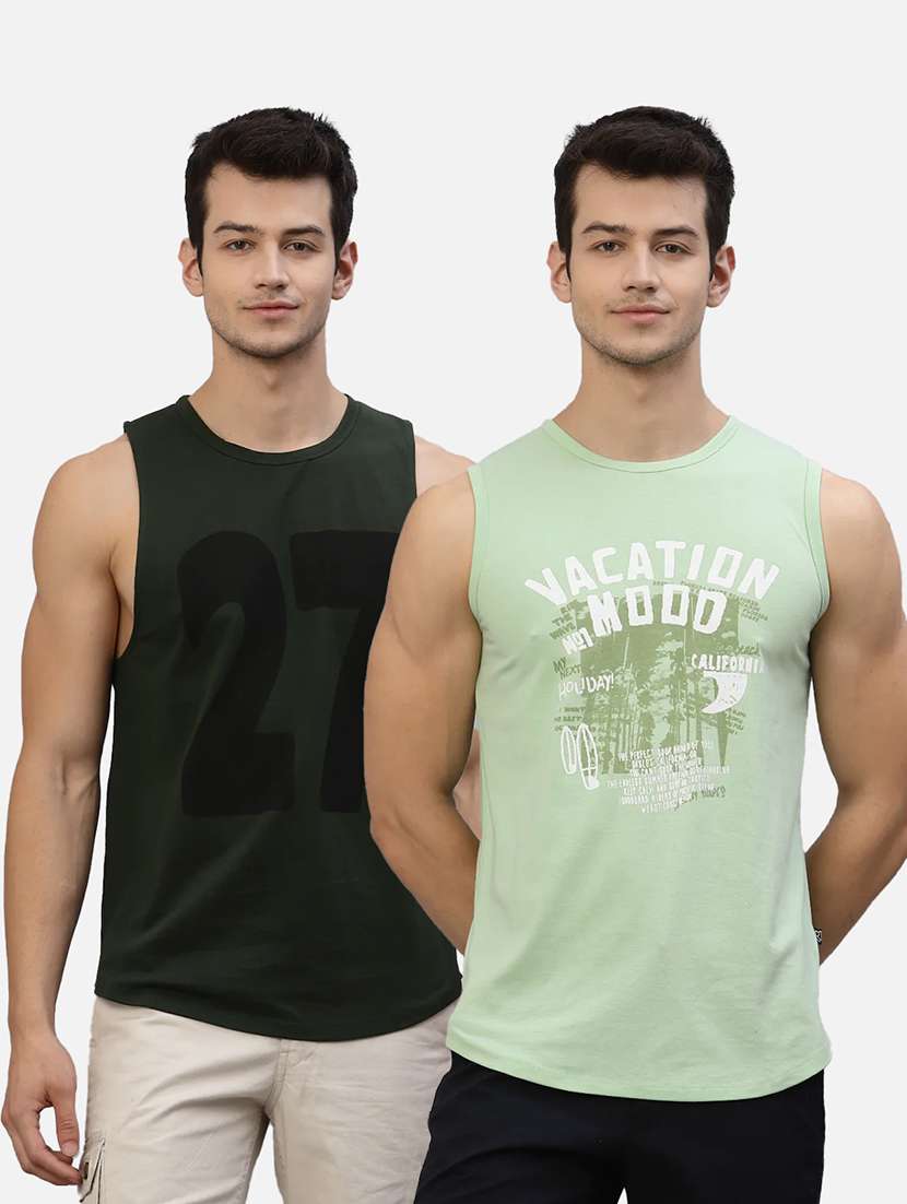pack of 2 printed vest