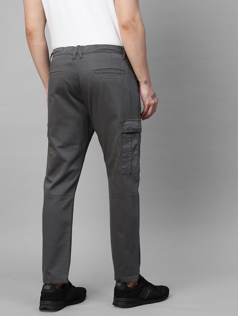 men solids cargos casual trouser - 21143953 - Standard Image - 3