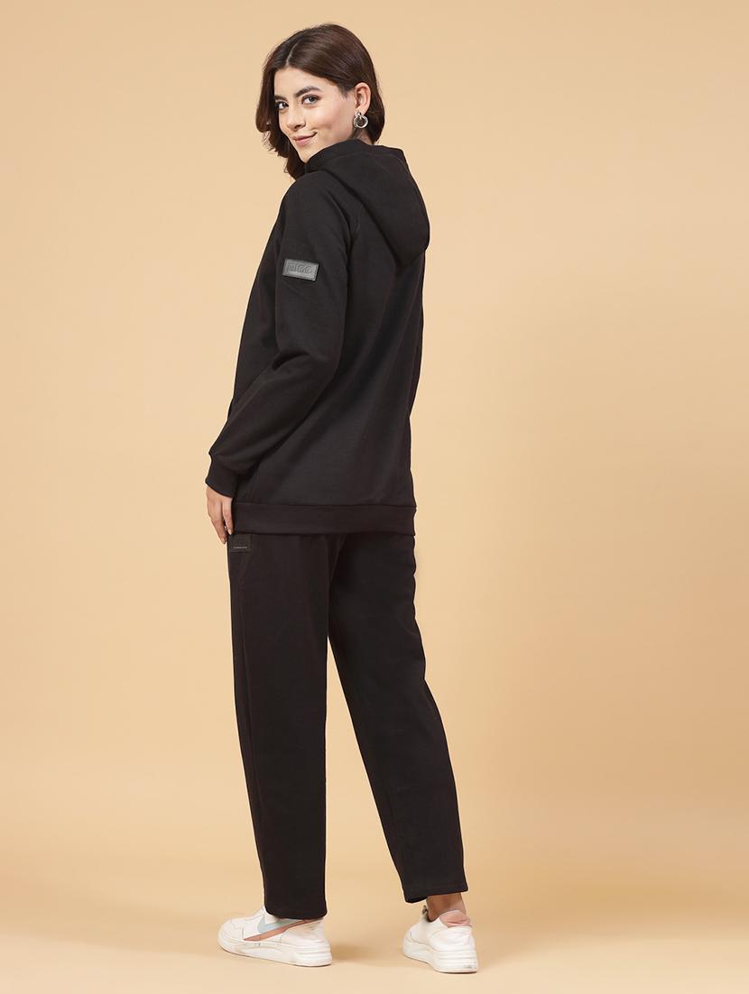 women solid active wear co-ord set - 21144012 - Standard Image - 3