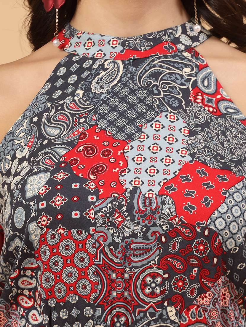 black rayon top and trouser co-ord set - 21144016 -  Standard Image - 8