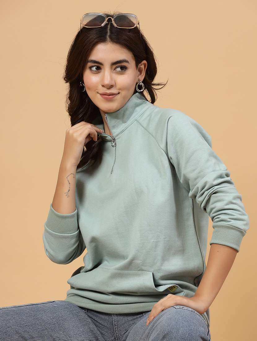 neo mint fleece back print sweatshirt - 21144578 -  Standard Image - 5