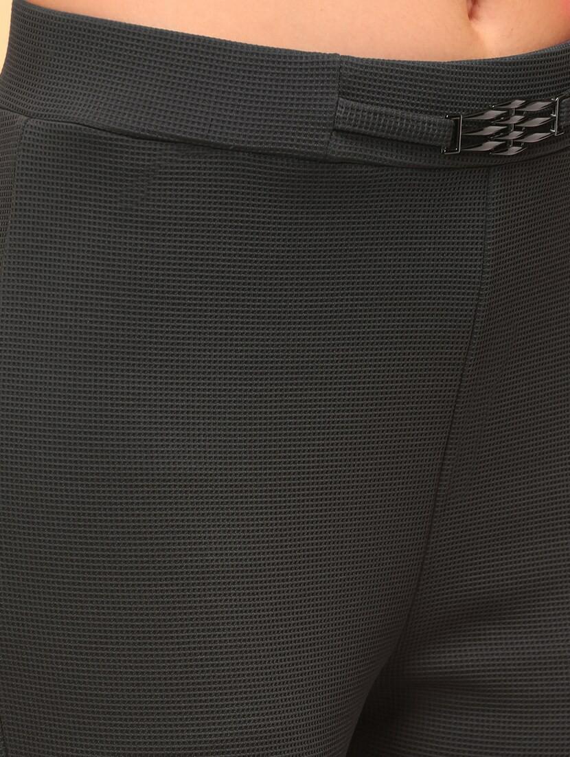 solid grey detailed jegging - 21145029 - Standard Image - 5