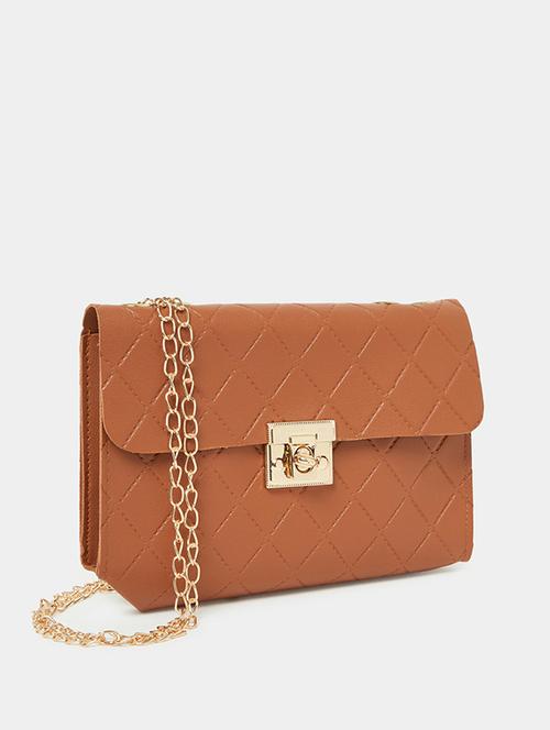 women textured leatherette sling bag - 21145187 -  Standard Image - 0