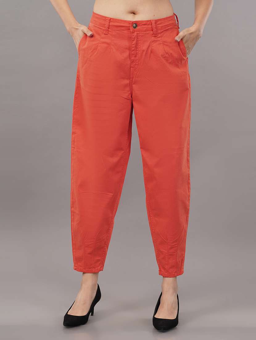 solid range flat front trouser