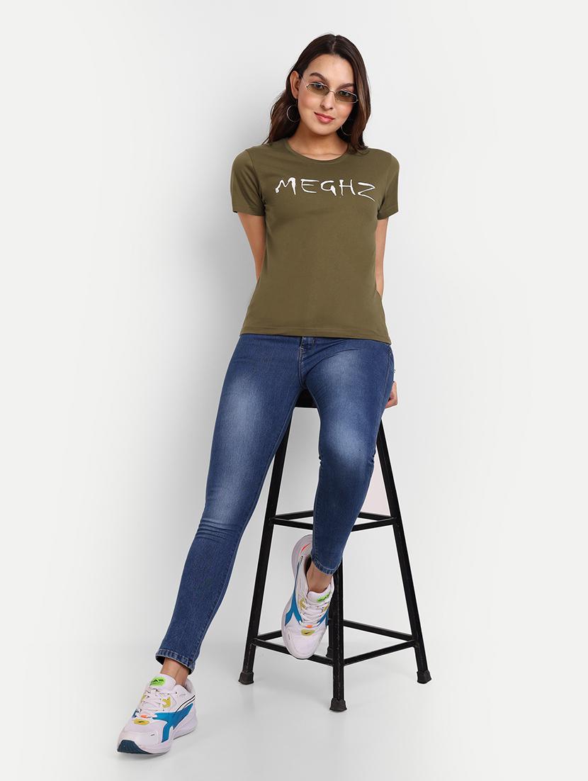 olive chest printed regular t-shirt - 21145257 - Standard Image - 3