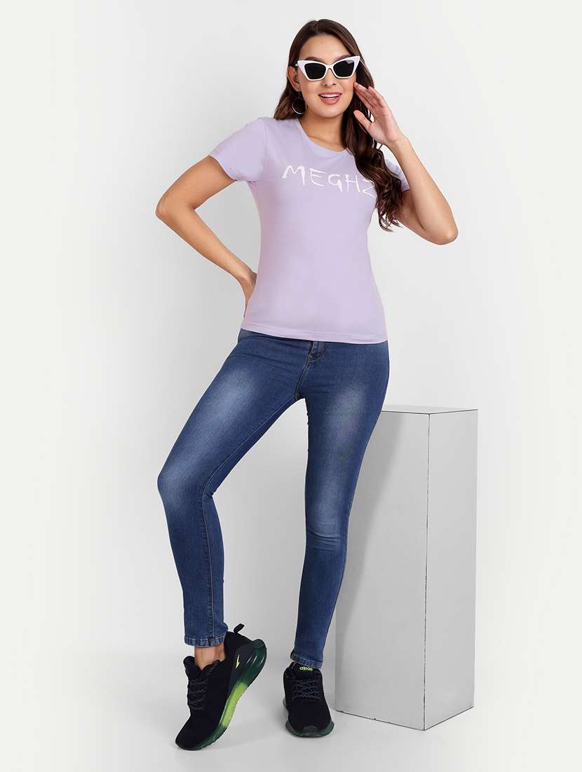 lavender chest printed regular t-shirt - 21145258 - Standard Image - 3