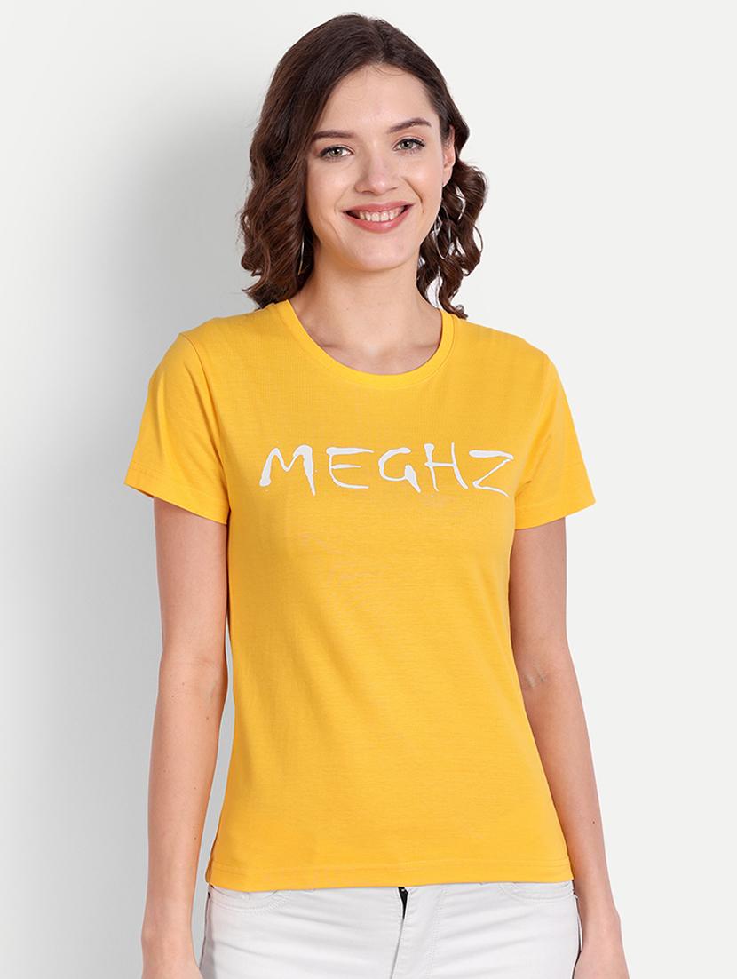 yellow chest printed regular t-shirt - 21145261 - Zoom Image - 0
