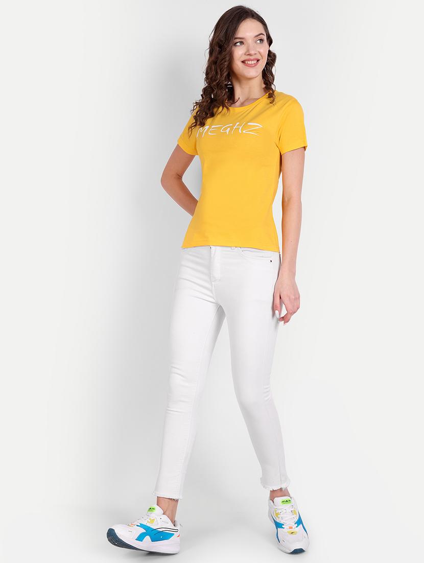 yellow chest printed regular t-shirt - 21145261 - Standard Image - 3