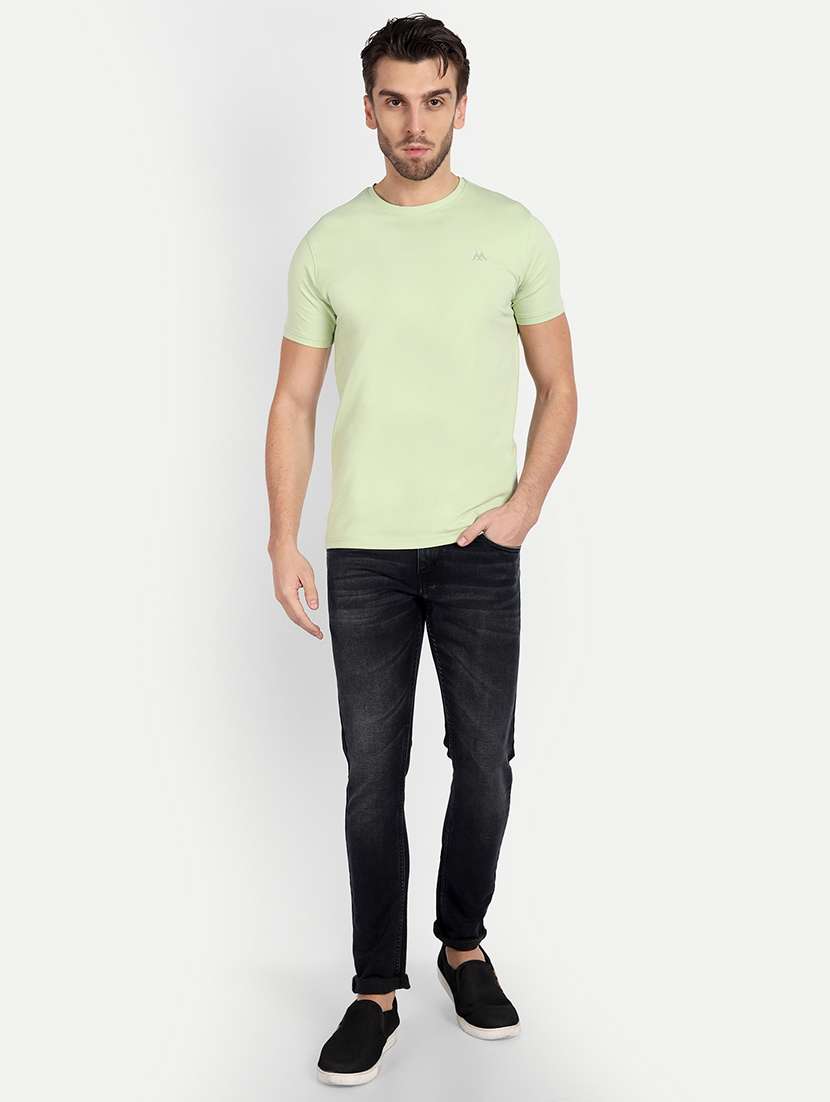 men solid round neck t-shirt - 21145303 - Standard Image - 3