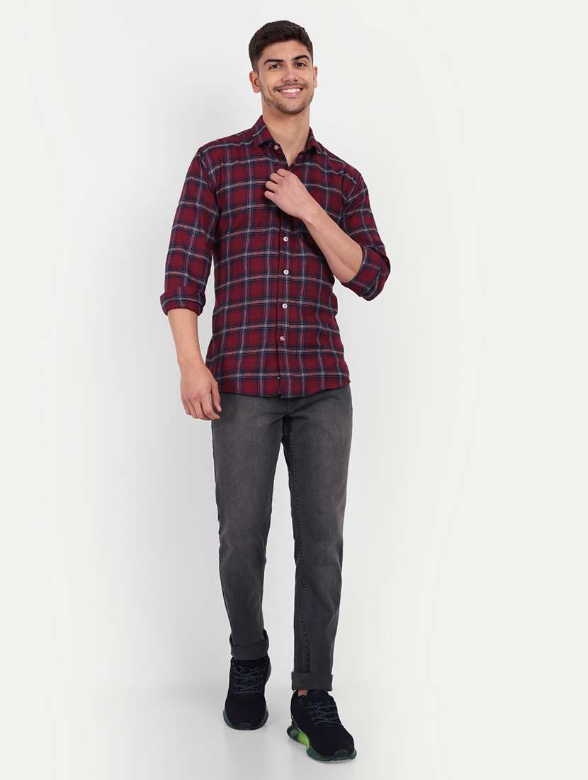 solid grey denim jeans - 21145351 - Standard Image - 3
