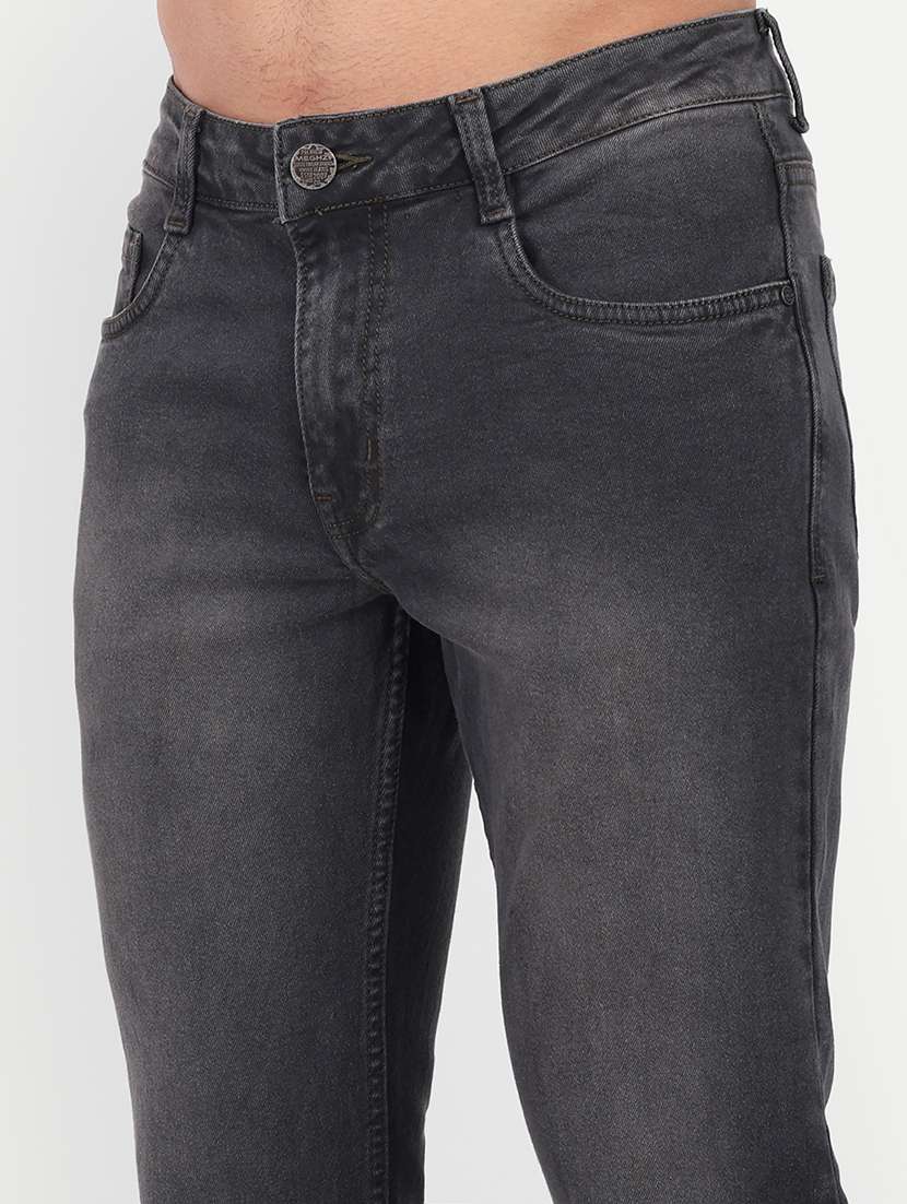 solid grey denim jeans - 21145351 - Standard Image - 5